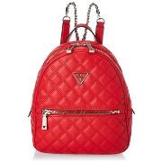 Sac Guess femme sac à dos cessily surpiqué rouge