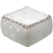 Coussins Stof Coussin pouf de sol Abeilles en coton 40 cm