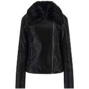 Blouson Guess New olivia jacket - poly velvet python pu leather