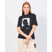 T-shirt Karl Lagerfeld T-shirt noir avec logo