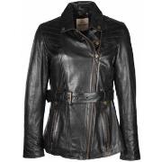 Blouson Daytona Veste en cuir femme Ref 64411 Noir