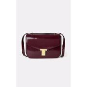 Sac Tara Jarmon Sac en cuir bordeaux brillant-047938