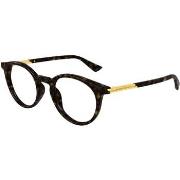 Lunettes de soleil Bottega Veneta BV1335OA Cadres Optiques, Havana/Tra...