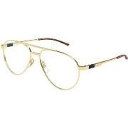 Lunettes de soleil Gucci GG1679O Cadres Optiques, Or/Transparent, 56 m...