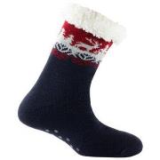 Chaussettes Kindy Chausson chaussette cocooning en acrylique motif hiv...