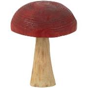 statuettes et figurines Jolipa Champignon rouge décoratif en bois 39 c...