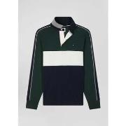 T-shirt Eden Park Polo manches longues vert