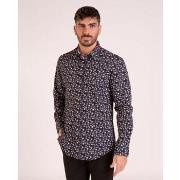 Chemise Camberabero Chemise manches longues fleurie noir