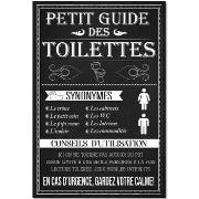 Tableaux, toiles Sud Trading Cadre en toile Petit guide des toilettes