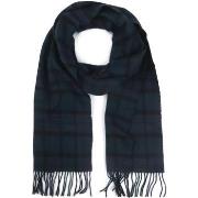 Echarpe Barbour Foulard Tartan Lambswool Classic Bleu Foncé