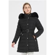 Manteau Kebello Doudoune Mi Longue Noir F