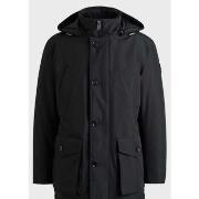 Manteau BOSS Parka à capuche noire déperlante