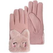 Gants enfant Isotoner Gants fille 6/8 ans Rose imitation fourrure