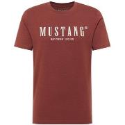 T-shirt Mustang T-shirt coton col rond droit