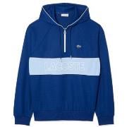 Sweat-shirt Lacoste SWEATSHIRT PARIS RELAXED FIT À CAPUCHE BLEU