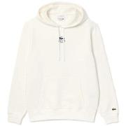 Sweat-shirt Lacoste SWEATSHIRT À CAPUCHE IMPRIMÉ BLANC