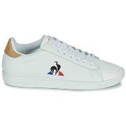 Baskets basses Le Coq Sportif Mixte Courtset_2 Optical White/Tan Baske...