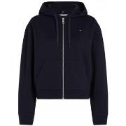 Polaire Tommy Hilfiger Sweat zippé à capuche marine