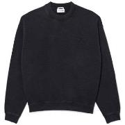 Sweat-shirt Lacoste SWEATSHIRT LOOSE FIT EFFET DÉLAVÉ NOIR