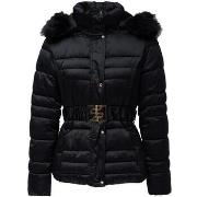 Manteau Salsa Short puffer coat with fur hood