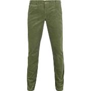 Pantalon Suitable Chino Plato Velours côtelé Vert