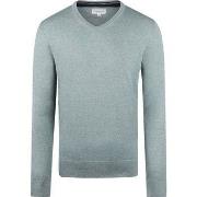 Sweat-shirt Mcgregor Pull Laine Merinos Col-V Vert Sage