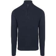 Sweat-shirt Mcgregor Pull Half Zip Laine Merinos Marine