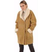 Manteau La Canadienne Manteau agneau velours camel-048005