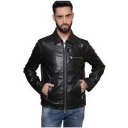 Blouson Redskins Blouson en cuir Ref 57666 noir