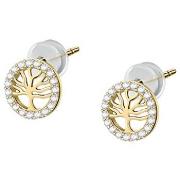 Boucles oreilles Cleor Boucles d'oreilles en or 375/1000 et zircon