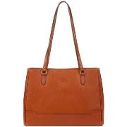 Sac a main Hexagona Sac porte epaule Ref 64093 Cognac 37*27*11 cm