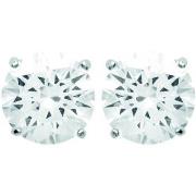 Boucles oreilles Brillaxis Clous d'oreilles oxyde 4 griffes 6mm