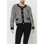 Pull Kebello Gilet Cardigan Noir F