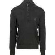 Sweat-shirt BOSS Pull Kanobix Demi-Zip Noir