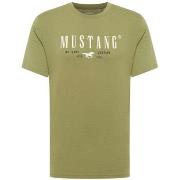 T-shirt Mustang T-shirt coton col rond droit