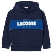 Sweat-shirt enfant Lacoste SWEATSHIRT ENFANT MOLLETON BLEU IMPRIMÉ CON...