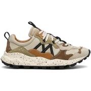 Baskets Flower Mountain Sneaker Lenzan Homme Beige-Chtaigne-Sable