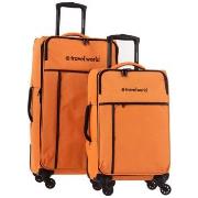 Valise Travel World Set de 2 valises Souple (L-76cm) (S-56cm) BAP ORAN...