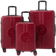 Valise Pierre Cardin ENSEMBLE DE 3 VALISES DARK RED SATURN