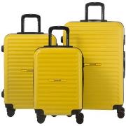 Valise Travel World Set de 3 valises Rigides S/M/L TRN DARK YELLOW