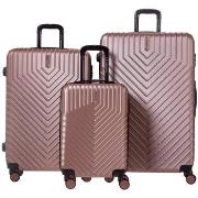 Valise Travel World Set de 3 valises Rigides S/L/XL TMS PINK GOLD