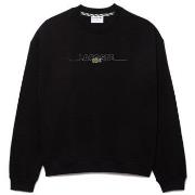 Sweat-shirt Lacoste SWEATSHIRT NOIR LOOSE FIT FABRIQUÉ EN FRANCE