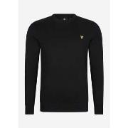 Pull Lyle &amp; Scott Pull en coton mérinos à col ras du cou - noir de...