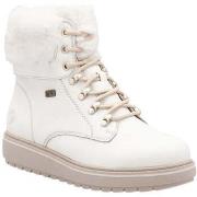 Bottines Remonte white casual closed ladies mid height boots