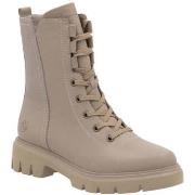 Bottines Remonte brown casual closed ladies mid height boots