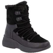 Bottines Remonte black casual closed ladies mid height boots