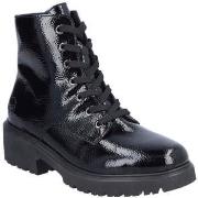 Bottines Rieker black casual closed ladies mid height boots