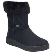 Bottines Rieker black casual closed ladies mid height boots