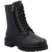 Bottines Rieker black casual closed ladies mid height boots