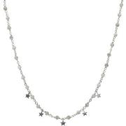 Collier Orusbijoux Collier Argent Rhodié Pampilles étoiles Et Pierres